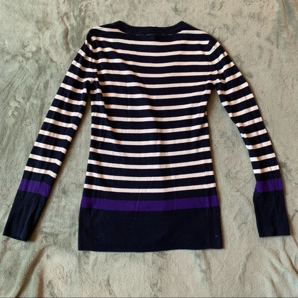 Aeropostale Striped V-Neck Cardigan - Picture 7 of 7